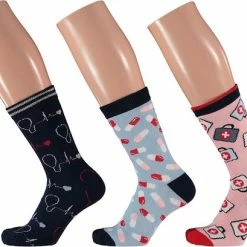 Dames Sokken Giftbox | Medical & Health | Multi Color | Maat 36/41| Giftbox | Geschenkdoos | Cadeaudoos | Giftbox Vrouwen | Cadeaudoos Vierkant | Geschenkdoos Karton | Giftbox Sokken Heren | | Apollo