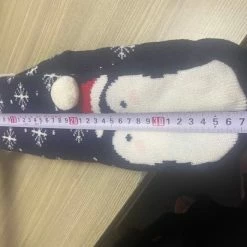 Merkloos Fleece Kerstsokken Voor Dames En Heren – One Size – Print J -Beenmode Verkoop 550x412 7