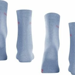 Esprit Uni 2-Pack Zacht Biologisch Zonder Motief Ondoorzichtig Mid-rise Comfortabel Set Katoen Multipack Blauw Dames Sokken - Maat 39-42 -Beenmode Verkoop 550x421 1