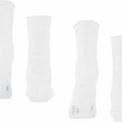 FALKE Happy 2-Pack Zacht Zonder Motief Versterkt Hoogwaardig Mid-rise Robuust Ademend Dekkend Set Katoen Multipack Blauw Dames Sokken - Maat 39-42 -Beenmode Verkoop 550x433 3