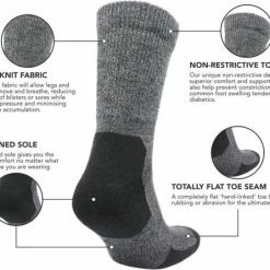 Norfolk - Tenderhold - Softfit - Gedempte - Diabetes En Oedeemvriendelijke Merinowol En Bamboe Wandelsokken - Zwart - Maat 39-42 - Alfie -Beenmode Verkoop 550x446 1
