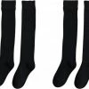 Merkloos 2 Paar Lange Sokken Dames Zwart Gevoerd | Wintersokken | 100% Katoen | Maat 36-39 | Kniekousen -Beenmode Verkoop 550x454