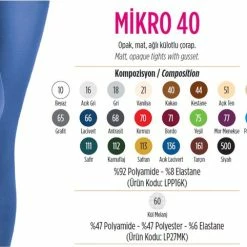 Penti Micro 40 Denier Dames Panty (pd1010) - HUID - Maat XL -Beenmode Verkoop 550x482 1