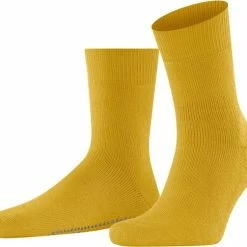 FALKE Homepads Unisex Huissokken - Geel (mimosa) - Maat: 43-46
