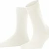 FALKE ClimaWool Versterkt Zonder Patroon Ademend Warm Droog Milieuvriendelijk Elegant Duurzaam Lyocell Maagdelijke Wol Wit Dames Sokken - Maat 41-42 -Beenmode Verkoop 550x488