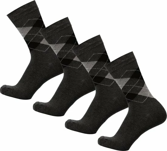 Bamboe Sokken | Geruite Sokken | Anti-zweet Sokken | Naadloze Sokken | Heren Sokken | Dames Sokken | 4 Paar - Antraciet | Maat: 43-45 | Merk: Bamboosa 3 Bamboe Sokken | Geruite Sokken | Anti-zweet Sokken | Naadloze Sokken | Heren Sokken | Dames Sokken | 4 Paar - Antraciet | Maat: 43-45 | Merk: Bamboosa