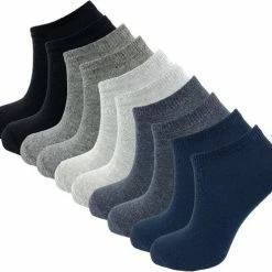 10 Paar Dames Sneakersokken - VANSENZO® - Basic - Multicolor - Maat 35-38