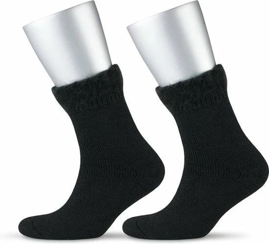 GoWith - Wollen Sokken - Noorse Sokken - 1 Paar - Warme Sokken - Huis Sokken - Winter Sokken - Heren Sokken - Dames Sokken - Kleur Zwart - Maat 39-41 5 GoWith - Wollen Sokken - Noorse Sokken - 1 Paar - Warme Sokken - Huis Sokken - Winter Sokken - Heren Sokken - Dames Sokken - Kleur Zwart - Maat 39-41 - Afbeelding 3