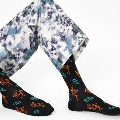 Happy Socks Flamingo - Sokken Dames - Zwart - Maat 36-40 -Beenmode Verkoop 550x499