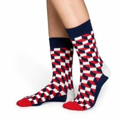 Happy Socks - Filled Optic - Blauw/Wit/Rood - Unisex - Maat 41-46 12 Happy Socks - Filled Optic - Blauw/Wit/Rood - Unisex - Maat 41-46 -Beenmode Verkoop 550x501 8