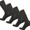 Bamboe Sokken | Anti-zweet Sokken | Naadloze Sokken | 4 Paar - Antraciet | Maat: 43-45 | Merk: Bamboosa -Beenmode Verkoop 550x503