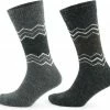 GoWith-wollen Sokken-alpaca Sokken-huissokken-2 Paar-warme Sokken-wintersokken-thermosokken-huissokken-grijs-antraciet-maat 43-46
