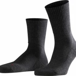 FALKE Walkie Light Ademend Hoge Kwaliteit Verwarmend Thermo Met Elastiek Warme Dikke Trekking Hoog Lang Merinowol Grijs Unisex Sokken - Maat 42-43