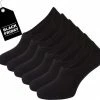 Merkloos Zwarte No Show Sneakersokken - Sokjes.nl - Maat 35/38 - 6 Paar - Onzichtbare Sneakersokken - Naadloos - Anti-slip Hak - Dames -Beenmode Verkoop 550x508