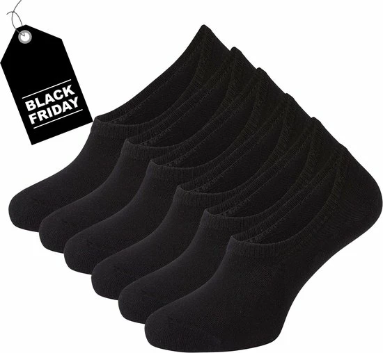 Merkloos Zwarte No Show Sneakersokken - Sokjes.nl - Maat 35/38 - 6 Paar - Onzichtbare Sneakersokken - Naadloos - Anti-slip Hak - Dames 3 Merkloos Zwarte No Show Sneakersokken - Sokjes.nl - Maat 35/38 - 6 Paar - Onzichtbare Sneakersokken - Naadloos - Anti-slip Hak - Dames