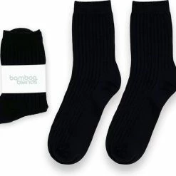 Bamboo Blends Bamboe Sokken Essentials - Maat 36-40 - 2 Paar - Zwart
