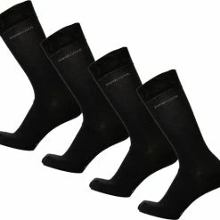 Bamboe Sokken | Anti-zweet Sokken | Naadloze Sokken | 4 Paar - Zwart | Maat: 39-42 | Merk: Bamboosa