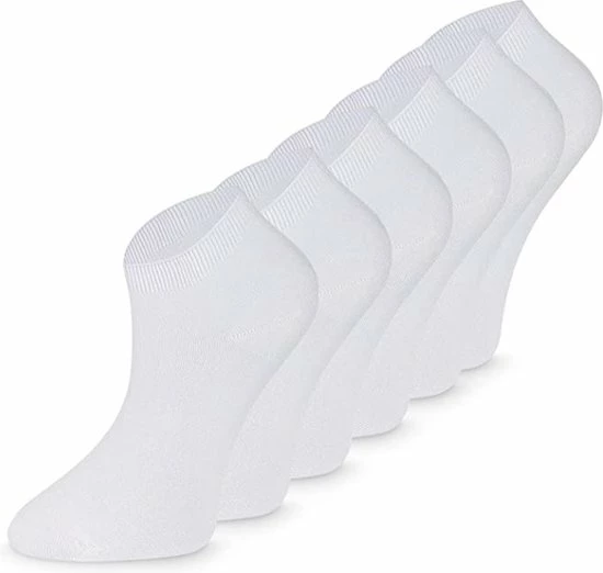 Merkloos Bamboe Sokken, Sneaker Sokken, Dames En Heren, Kort, Antibacterieel, 6 Paar, 39-42, Wit 4 Merkloos Bamboe Sokken, Sneaker Sokken, Dames En Heren, Kort, Antibacterieel, 6 Paar, 39-42, Wit - Afbeelding 2