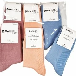 Malinsi Sokken Antislip 3-Pack - 3 Paar Lichte Kleuren Maat 36-41 - Huissokken Dames En Heren Anti Slip -Beenmode Verkoop 550x523