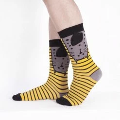 BiggDesign - Katten En Meerkleurige Sokken – Multipack - 3 Paar - Maat 36-40 - Valentijnsdag Cadeau -Beenmode Verkoop 550x539