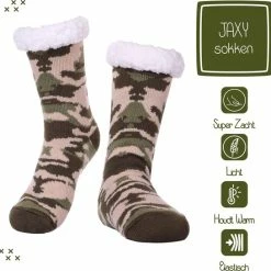 JAXY - Huissokken Dames - Verwarmde Sokken - Anti Slip Sokken - Huissokken - Bedsokken - Warme Sokken - Kerstcadeau Voor Vrouwen - Thermosokken - Dikke Sokken - Fluffy Sokken - Kerstsokken Dames En Heren - Camouflage Groen 11 JAXY - Huissokken Dames - Verwarmde Sokken - Anti Slip Sokken - Huissokken - Bedsokken - Warme Sokken - Kerstcadeau Voor Vrouwen - Thermosokken - Dikke Sokken - Fluffy Sokken - Kerstsokken Dames En Heren - Camouflage Groen -Beenmode Verkoop 550x545 3