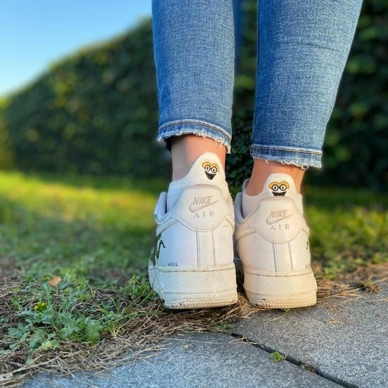 Smiling Socks® Dames Sokken - Leuke Sokken - 10 Paar Witte Sokken - Vrouw/Man - Maat 35-43 - Huissokken - Katoen - Cadeau Voor Haar 6 Smiling Socks® Dames Sokken - Leuke Sokken - 10 Paar Witte Sokken - Vrouw/Man - Maat 35-43 - Huissokken - Katoen - Cadeau Voor Haar - Afbeelding 4