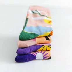 Smiling Socks® Gekke Sokken - Ziekenhuis Sokken - Warme Sokken Dames - 4 Paar - Kleurvol - Giftbox - Maat 35-43 - Huissokken -Beenmode Verkoop 550x550 146