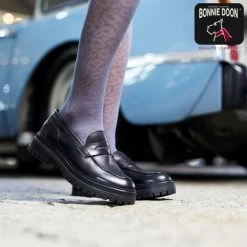 Bonnie Doon Dames Panterprint Panty 40 Denier Donker Blauw Maat L/XL - Chique Panty - Leopard Dessin - Brede Boord - Comfort - Panter Print - Dieren Print - Panther Texture Tights - Feestelijk - Donkerblauw - Black Iris - BP211909.4 -Beenmode Verkoop 550x550 156