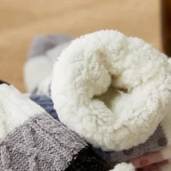 Merkloos Gebreide Wollen Huissokken | Dames | Heren | Thermosokken | Alpaca Wol | Maat 36-45 | One Size | Grijs -Beenmode Verkoop 550x550 158