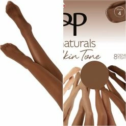 Pretty Polly Naturals Skin Tones 8 Denier Kleur - Shade 4 - One Size
