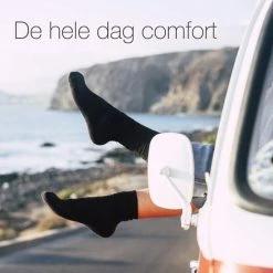 Jacob & Roy's 6 Paar Zwarte Sokken - Heren & Dames - Maat 47-50 - Naadloos -Beenmode Verkoop 550x550 170