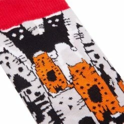 BiggDesign - Katten En Meerkleurige Sokken – Multipack - 3 Paar - Maat 36-40 - Valentijnsdag Cadeau -Beenmode Verkoop 550x550 208