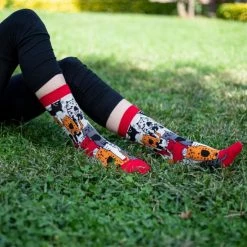 BiggDesign - Katten En Meerkleurige Sokken – Multipack - 3 Paar - Maat 36-40 - Valentijnsdag Cadeau -Beenmode Verkoop 550x550 210