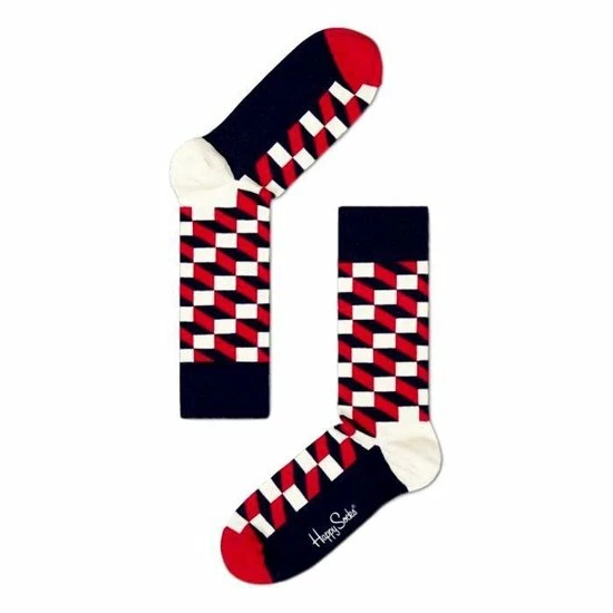 Happy Socks - Filled Optic - Blauw/Wit/Rood - Unisex - Maat 41-46 9 Happy Socks - Filled Optic - Blauw/Wit/Rood - Unisex - Maat 41-46 - Afbeelding 7