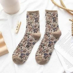 Merkloos "Kerst + Cadeau" Dames Sokken - 5 Paar - Set - Grijs / Zwart / Paars / Beige / Bruin - Vintage - Maat 36-41 - Fleurige Bloemen - Comfortabel & Duurzaam 14 Merkloos "Kerst + Cadeau" Dames Sokken - 5 Paar - Set - Grijs / Zwart / Paars / Beige / Bruin - Vintage - Maat 36-41 - Fleurige Bloemen - Comfortabel & Duurzaam -Beenmode Verkoop 550x550 35
