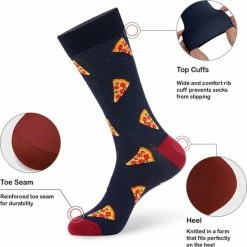 Vrolijke Sokken - Pizza - Monfoot - Grappige Sokken - Cadeau - Warm - Maat 38/40 -Beenmode Verkoop 550x551 15