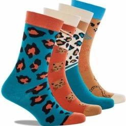 Merkloos Shiva Mode Luipaard Sokken Giftbox | 4 Pack | Maat 36-40 | Vrolijke Ontwerp | Naadloos | Gift - Cadeau -Beenmode Verkoop 550x557 3