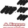 Kappa - Logo Trex - 12 Paar - Zwart - Maat 43-46 - MET GRATIS SCHOENLEPEL -Beenmode Verkoop 550x586