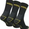 Boru Bamboo Boru Werksokken - Maat 39/42 - Zwart/Geel -Beenmode Verkoop 550x588 2