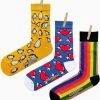 Merkloos 3 Paar Sokken - Pinguin Sokken - Regenboog Sokken - Gift Box - Katoen - Kleurrijke Sokken - Kerstcadeau - Christmas Gift - Maat 37-44 - Vrolijke Sokken - Hartjes Sokken - Regenboog - -Beenmode Verkoop 550x602 2