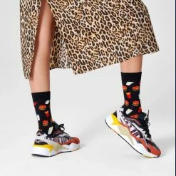 Happy Socks Sokken Met Print Hamburger Sock - Maat 36-40 -Beenmode Verkoop 550x604 4
