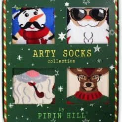 Merkloos ORGANISCH KATOEN KERSTSOKKEN, ARTY SOCKS Christmas, 43-46 -Beenmode Verkoop 550x607 2