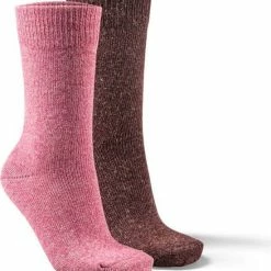 Fellhof Warme Wollen Sokken Roze En Rood Maat 39-42