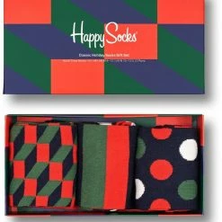 Happy Socks XCHD08-0200 3-Pack Classic Holiday Socks Q4-21 -Beenmode Verkoop 550x615