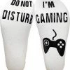 Merkloos Game Sokken Met Tekst "Do Not Disturb, I'm Gaming" - Wit - Maat 38 - 42 -Beenmode Verkoop 550x619 3