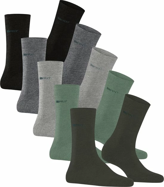 Esprit Solid-Mix 5 Pack Versterkte Zonder Met Patroon Ademend Dun Eenkleurig Duurzaam Biologisch Katoen Multipack Veelkleurig Dames Sokken - Maat 36-41 5 Esprit Solid-Mix 5 Pack Versterkte Zonder Met Patroon Ademend Dun Eenkleurig Duurzaam Biologisch Katoen Multipack Veelkleurig Dames Sokken - Maat 36-41 - Afbeelding 3