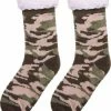 JAXY - Huissokken Dames - Verwarmde Sokken - Anti Slip Sokken - Huissokken - Bedsokken - Warme Sokken - Kerstcadeau Voor Vrouwen - Thermosokken - Dikke Sokken - Fluffy Sokken - Kerstsokken Dames En Heren - Camouflage Groen -Beenmode Verkoop 550x632 1