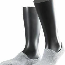 FALKE Cool Kick Invisible Voering Sokken Onzichtbaar Zonder Motief High Cut Met Pluche Zool Ademend Sneldrogend Grijs Unisex Kousenvoetje - Maat 42-43 -Beenmode Verkoop 550x635