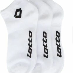 21 Paar Witte + GRATIS 3 Paar Zwarte LOTTO Sneakersokken Unisex 43-46