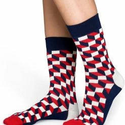 Happy Socks - Filled Optic - Blauw/Wit/Rood - Unisex - Maat 41-46 15 Happy Socks - Filled Optic - Blauw/Wit/Rood - Unisex - Maat 41-46 -Beenmode Verkoop 550x650 3